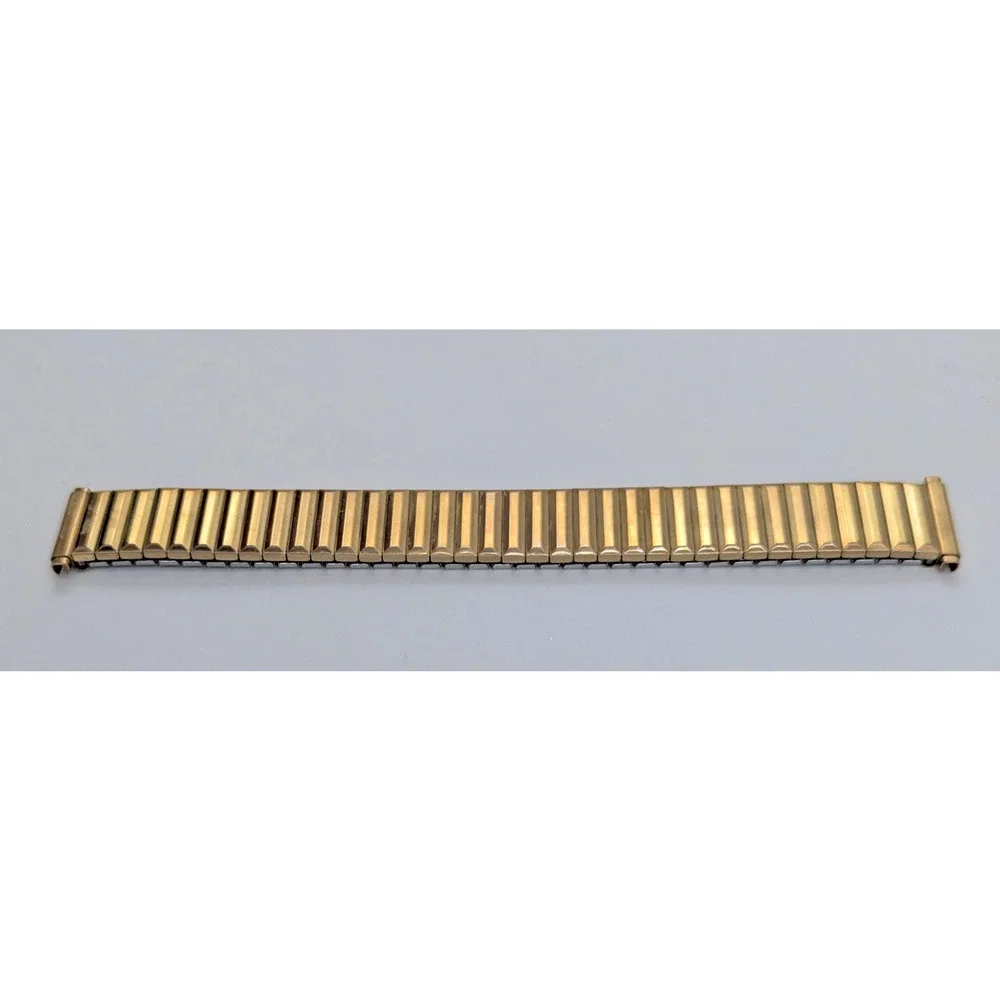 Speidel Gold Twist O Flex Stainless Steel Mens Watch Band